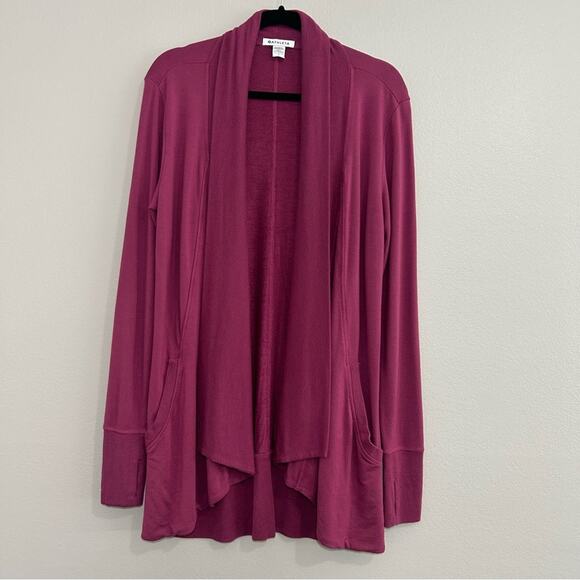 Athleta Womens Pranayama Duster Cardigan With Pockets & Thumb Holes Size Small - Picture 2 of 11
